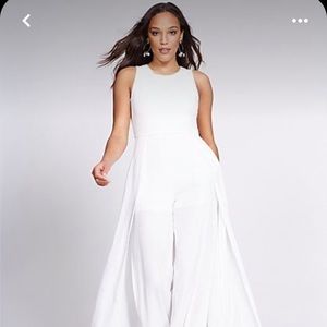 Gabrielle Union New York and Company brand new with tags white jumpsuit.